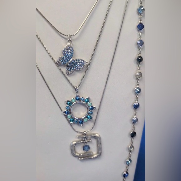 Touchstone Crystal by Swarovski BUTTERFLY necklace on gorgeous chain BNIB - Picture 6 of 6